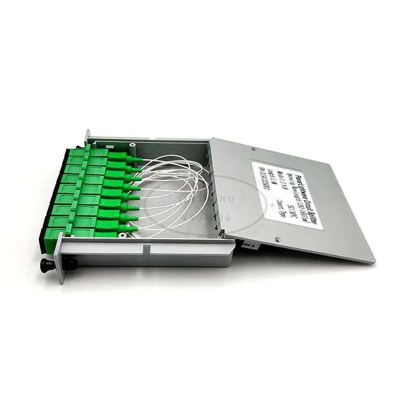 SC APC PLC 1X8 волоконно оптический разветвитель FTTH с плоский волновой Тип