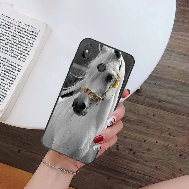 

Running horse animal grassland Phone Case For Xiaomi Redmi note 7 8 9 t max3 s 10 pro lite Luxury brand shell funda coque