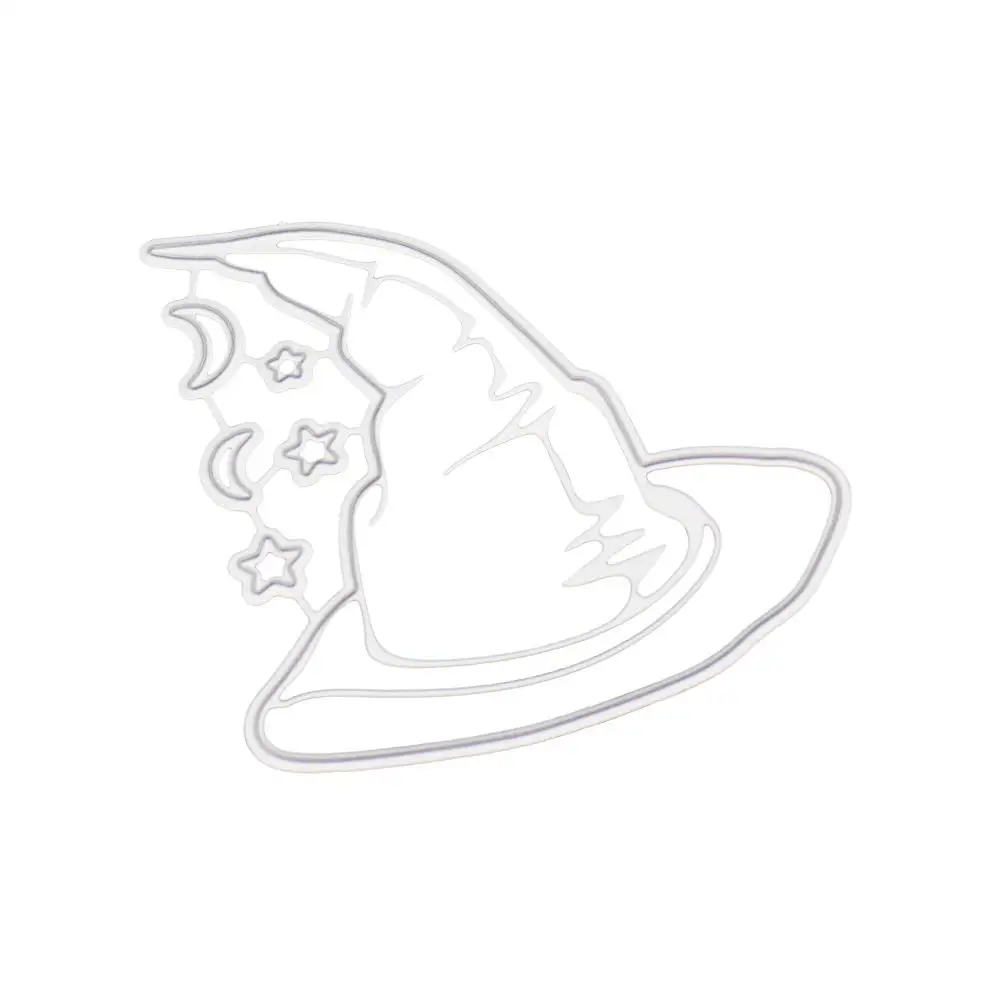 Хэллоуин серии мультфильм ведьма шляпа узор декоративные карбоновые Стальные