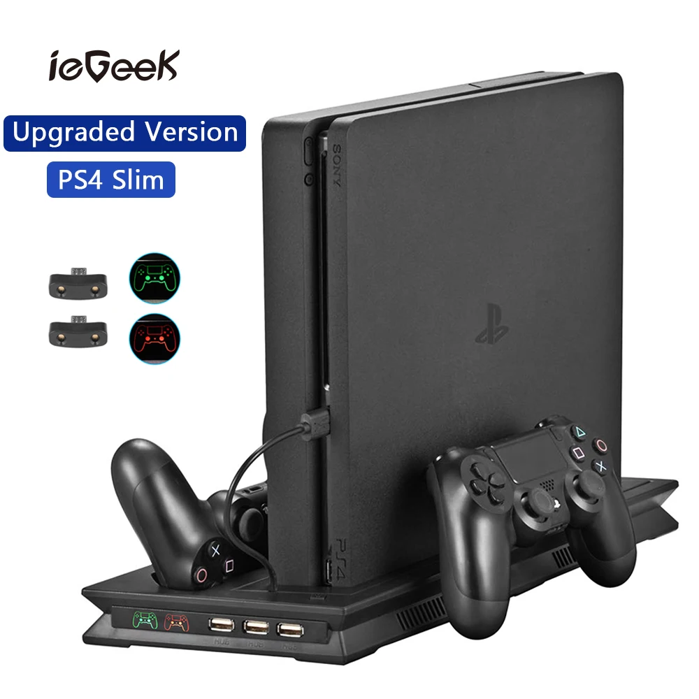 Обновленная версия PS4 ТОНКАЯ вертикальная подставка светильник кой Охлаждающие