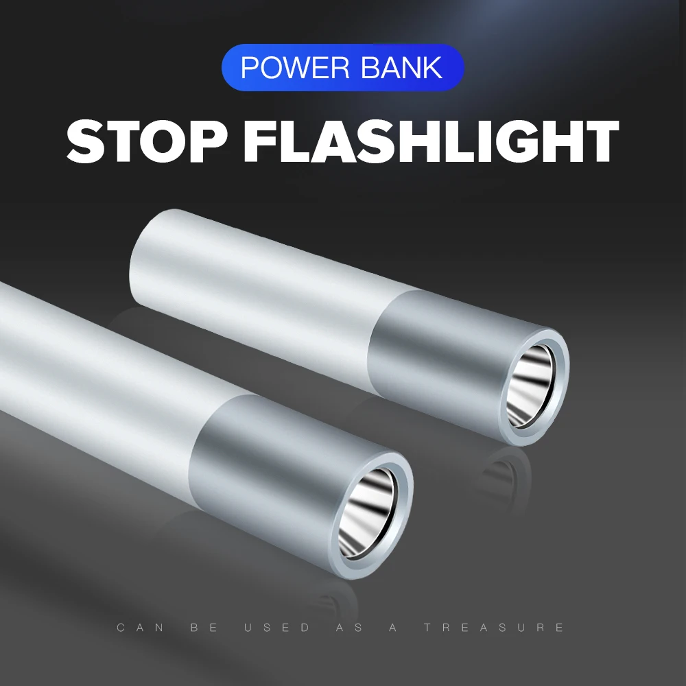 Мощность Фул USB Перезаряжаемые плавный тусклый фонарь с батареей банк Функция