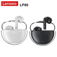 lenovo bluetooth earphone lp80 wireless headphones livepods tws mini earbuds with mic sport 9d stere bass headset