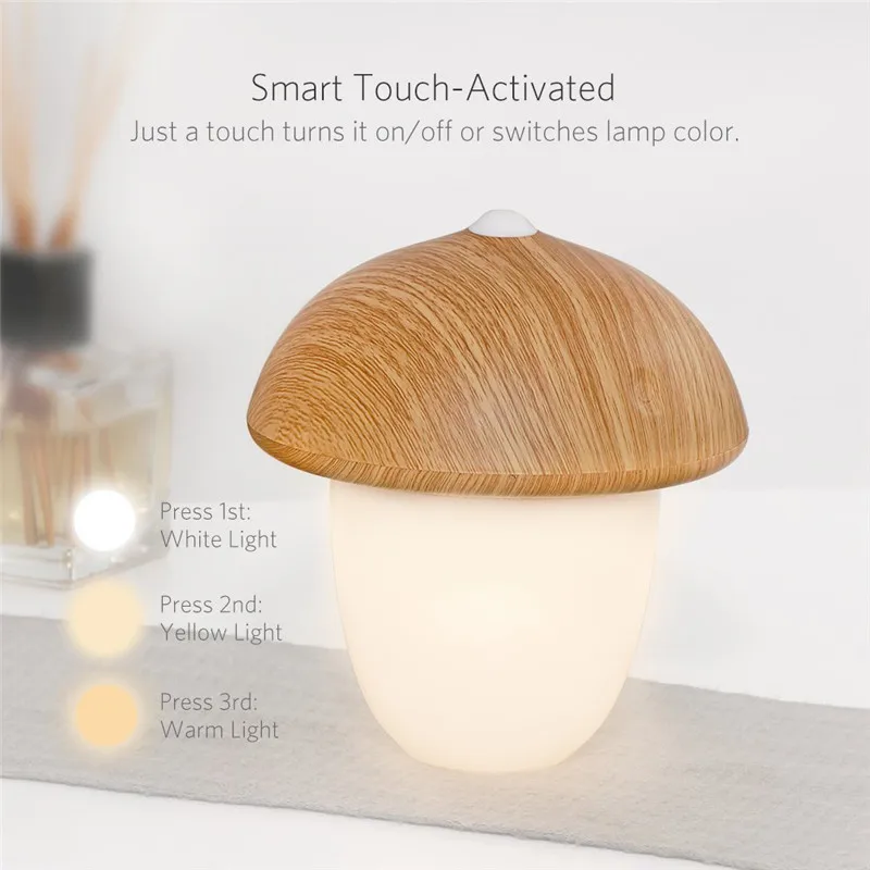 Новинка 2020 настольная лампа с 3 режимами освещения 4 Вт USB сенсорный прикроватный