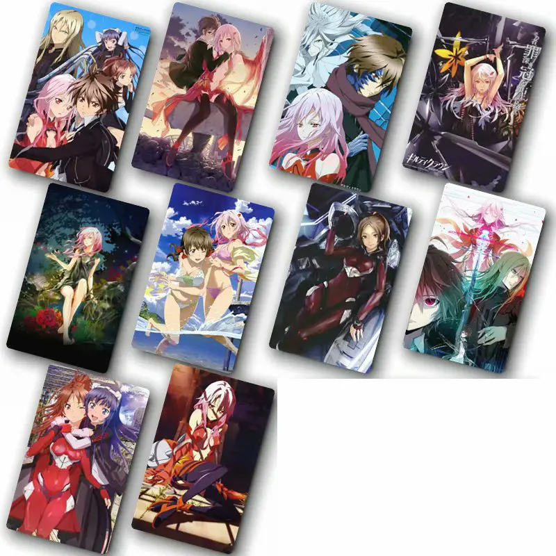 Guilty Crown стикер 100 шт разные стильные аниме наклейки автобус ID Водонепроницаемый DIY