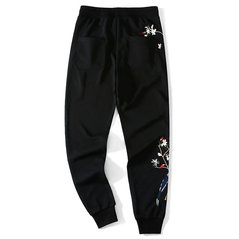 Новое поступление Мужские штаны шаровары с вышивкой в стиле хип хоп мужские