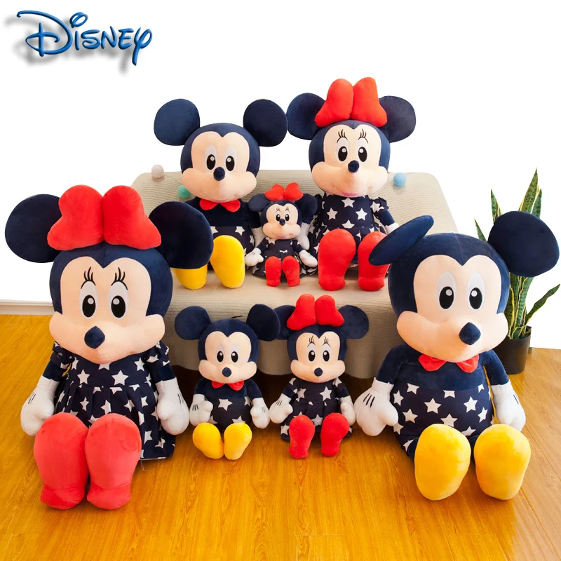 

35-75cm Disney Mickey Mouse Minnie Doll Plush Toy Pillow Soft Plush Stuffed Pp Cotton Cute Room Decor Toy Kids Christmas Gifts