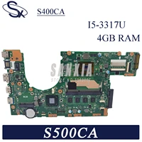 kefu s400ca laptop motherboard is suitable for asus vivobook s500ca 15 inches original motherboard 4gb ram i5 3317u 100 test
