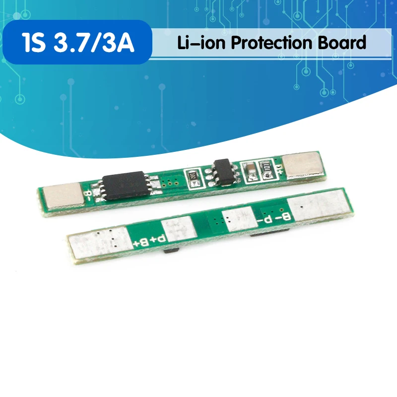 10 шт./лот 1S 3 7 V 3A Защитная плата для литий-ионного аккумулятора BMS PCM 18650 |