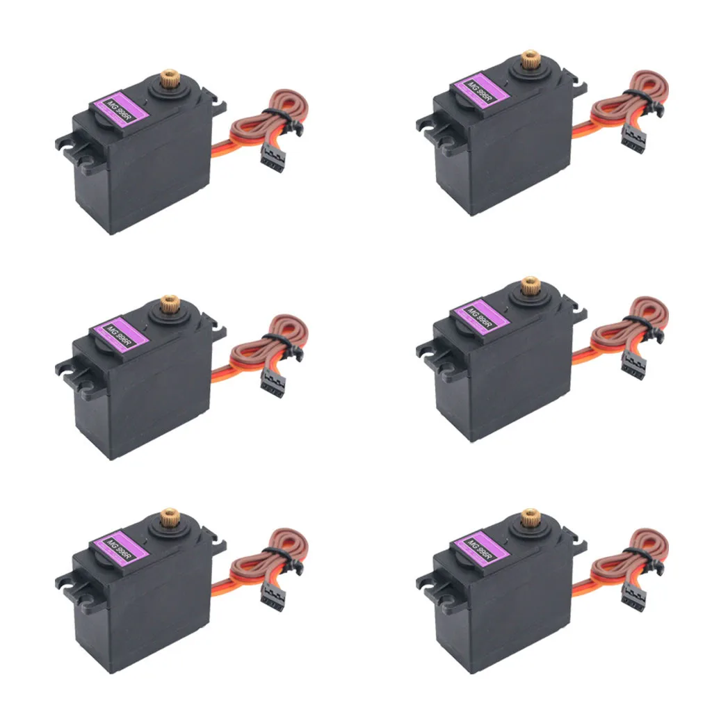 6 Pcs MG996R Set Gear Servo Motor Big Torque For RC Helicopter Car Robot The Best Funny Gifts Kids Juguetes divertidos#D5 | Игрушки и