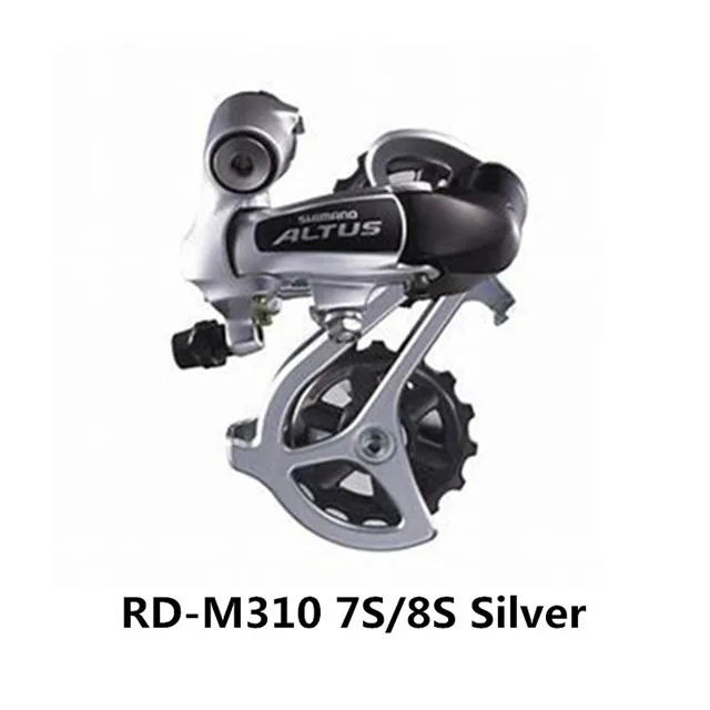 SHIMANO, RD-M310, задний переключатель, 7/8 скоростей, черный, прямое Крепление, запчасти для велосипеда, Велоспорт, m310, задний переключатель - Цвет: Silver