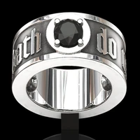 new personality and creativity enduring ring punk style simple and versatile mens jewelry