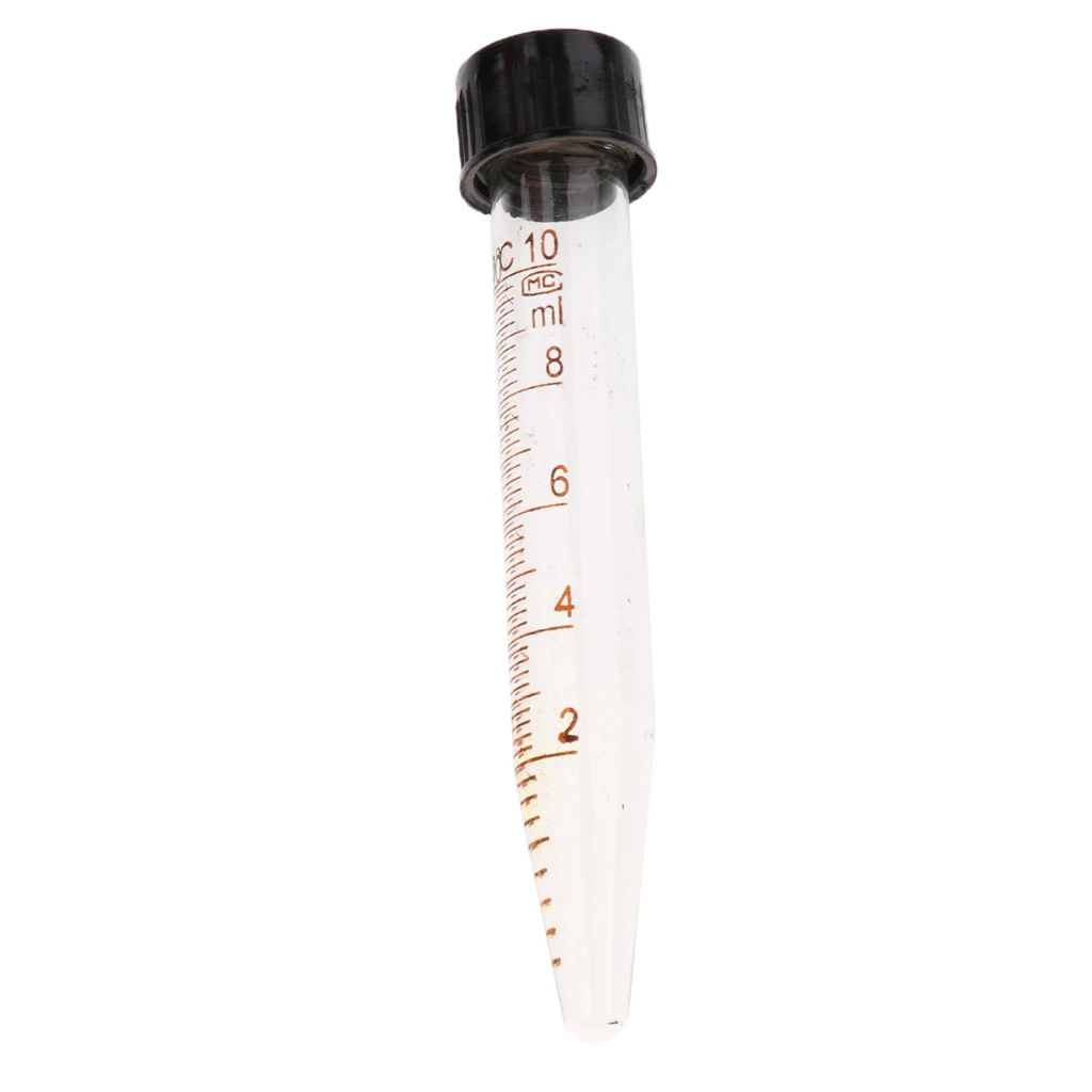 

1Pc Glass Graduated Cylinder Centrifuge Tube Laboratory Test w/ Lid 10/20/50ml