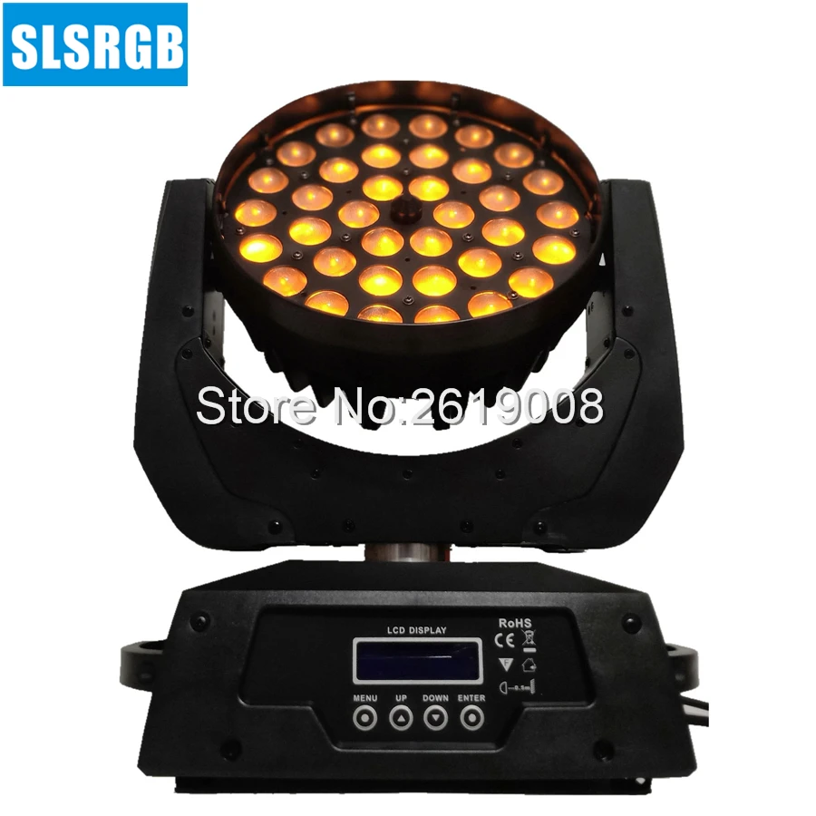 4pcs/lot RGBWA 5in1 36x15w Beam Zoom Led Moving Head Wash For disco stage show party LED Light | Лампы и освещение