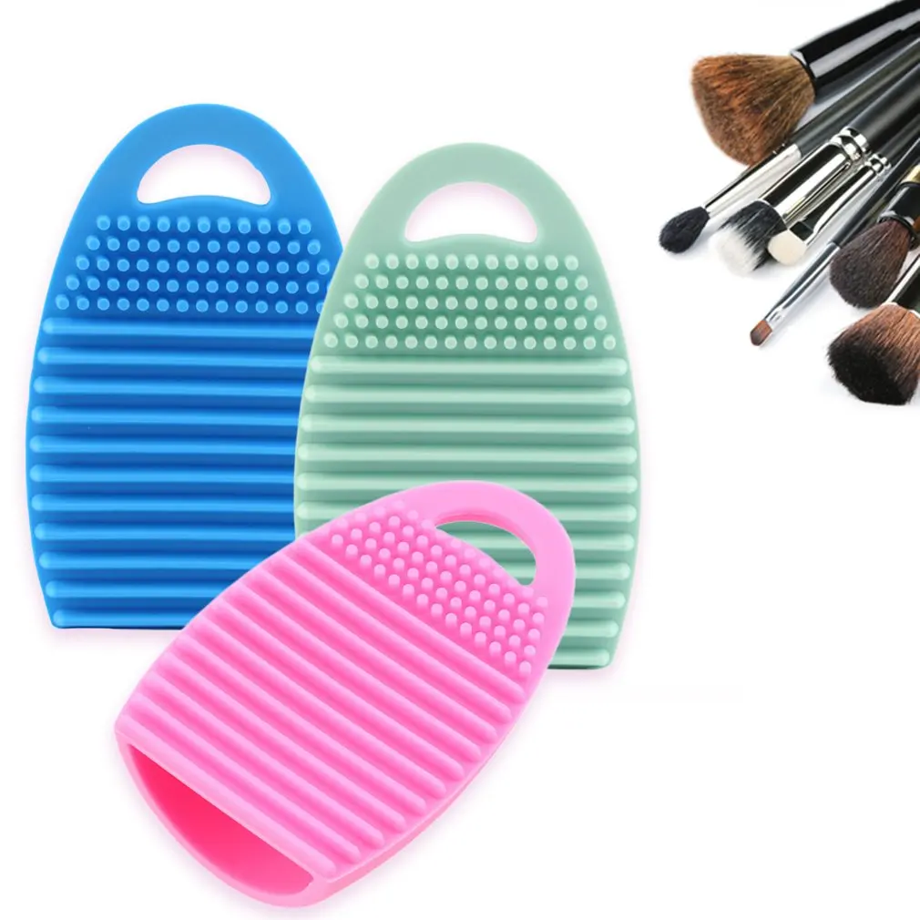 Cleaning Scrubber Glove Cosmetic Make Up Brush Washing Cleaner with Hook Exquisitely Designed Durable Gorgeous | Красота и здоровье
