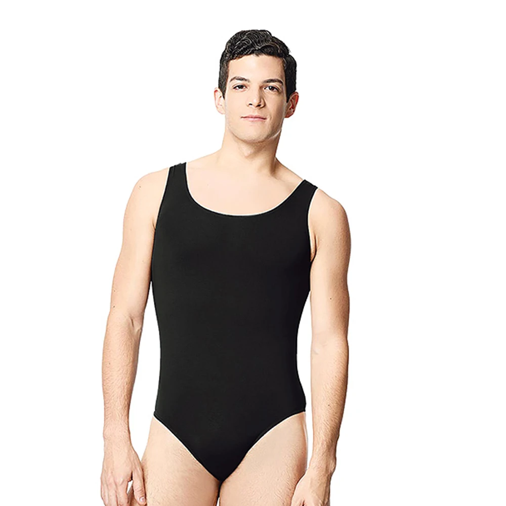 

Mens Performance Ballet Dancewear Gymnastics Scoop Neck Tank Leotard
