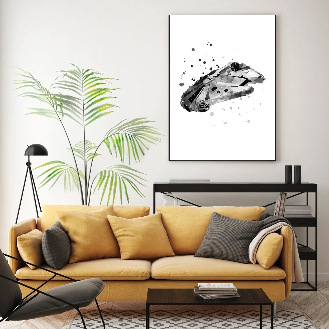 Постер фильма Сокол millселена альтернативные минималистичные художественные