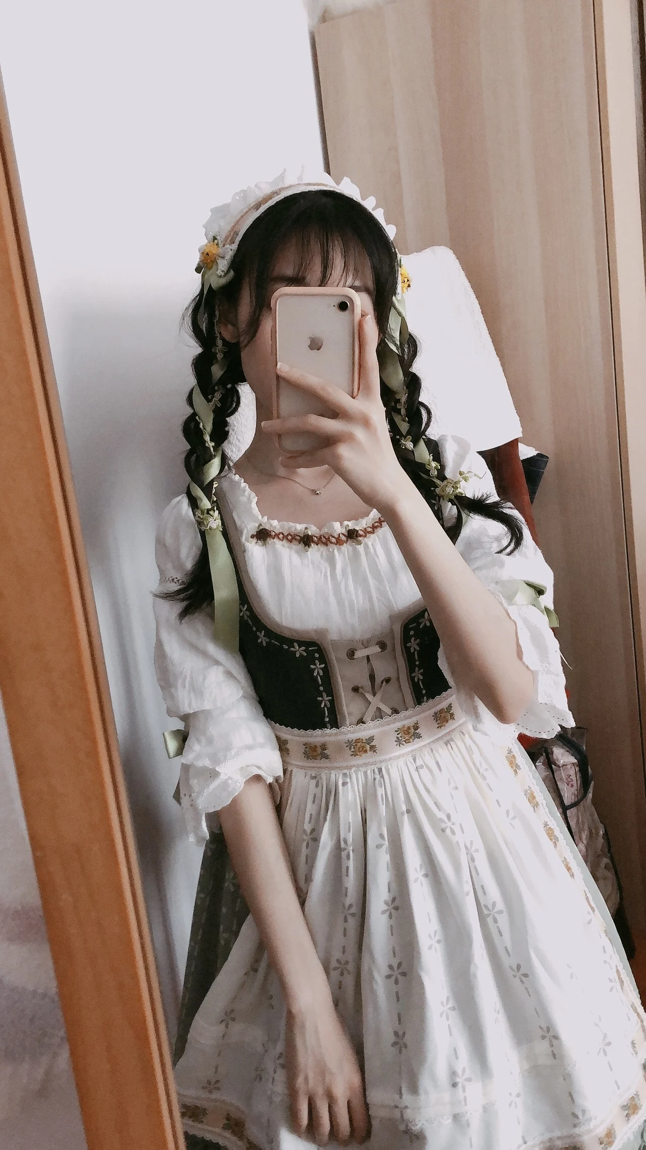 

Triangular Binder Hair Band Op JSK Small Things Origional Lolita Hand Made Green RED Hair Band Accessories