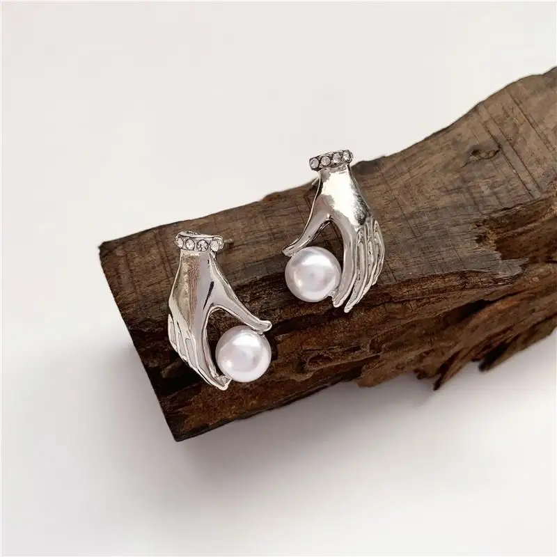 Металлические геометрические креативные перламутровые Стразы металлические