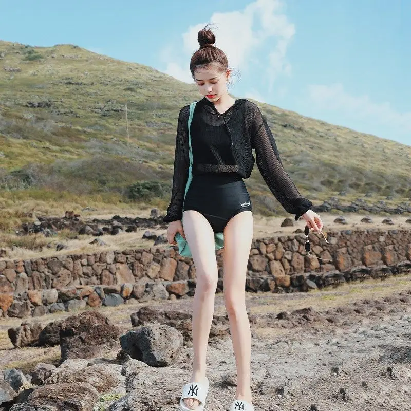 Бикини женское с высокой талией пикантный однотонный купальник чашками пуш-ап