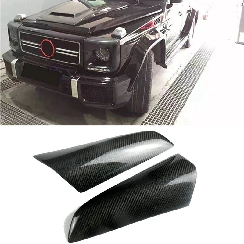 Передние фары из углеродного волокна наклейка на ВЕКО для бровей Mercedes Benz G класса