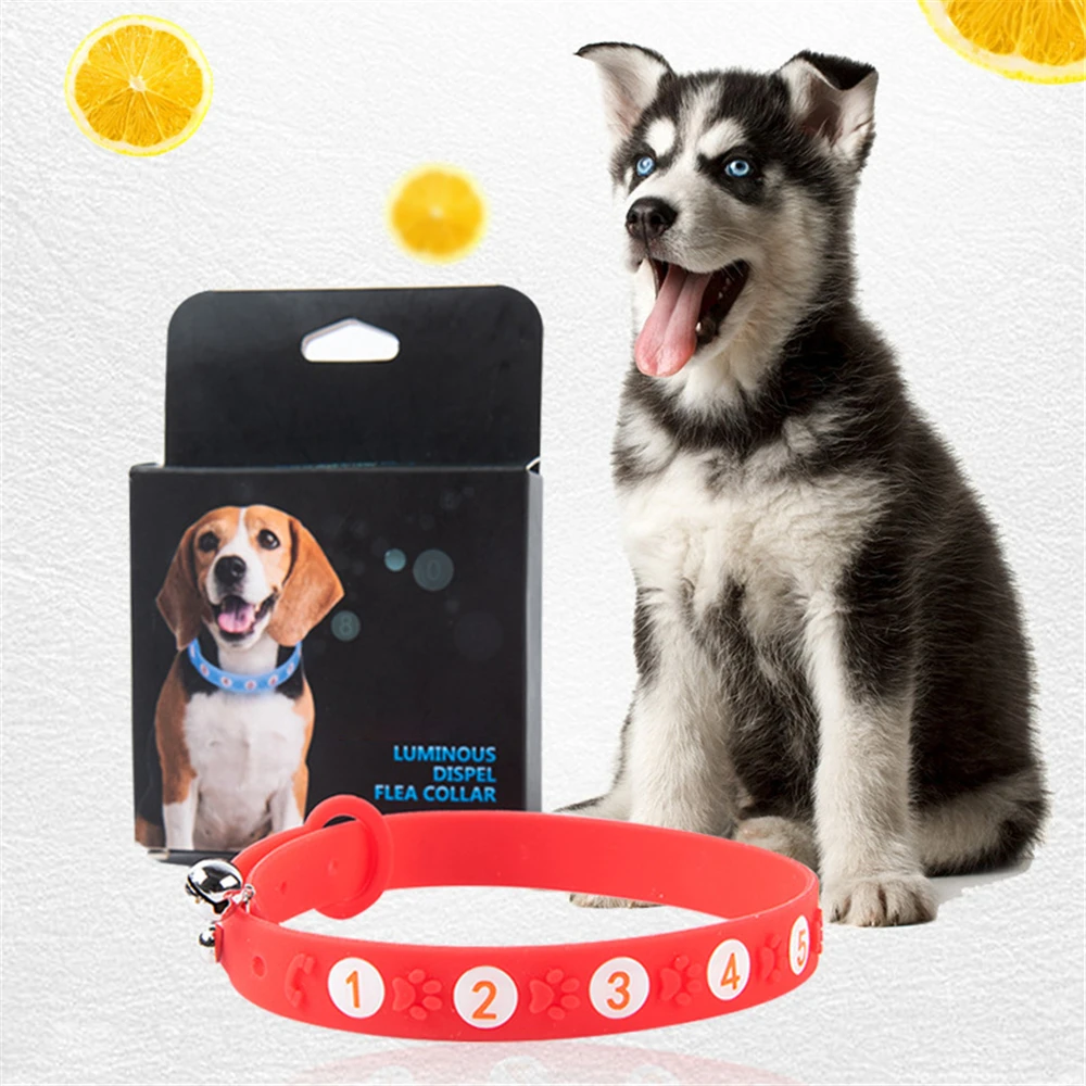 Ошейник для собак и кошек регулируемый пояс снятия клещей капающее средство