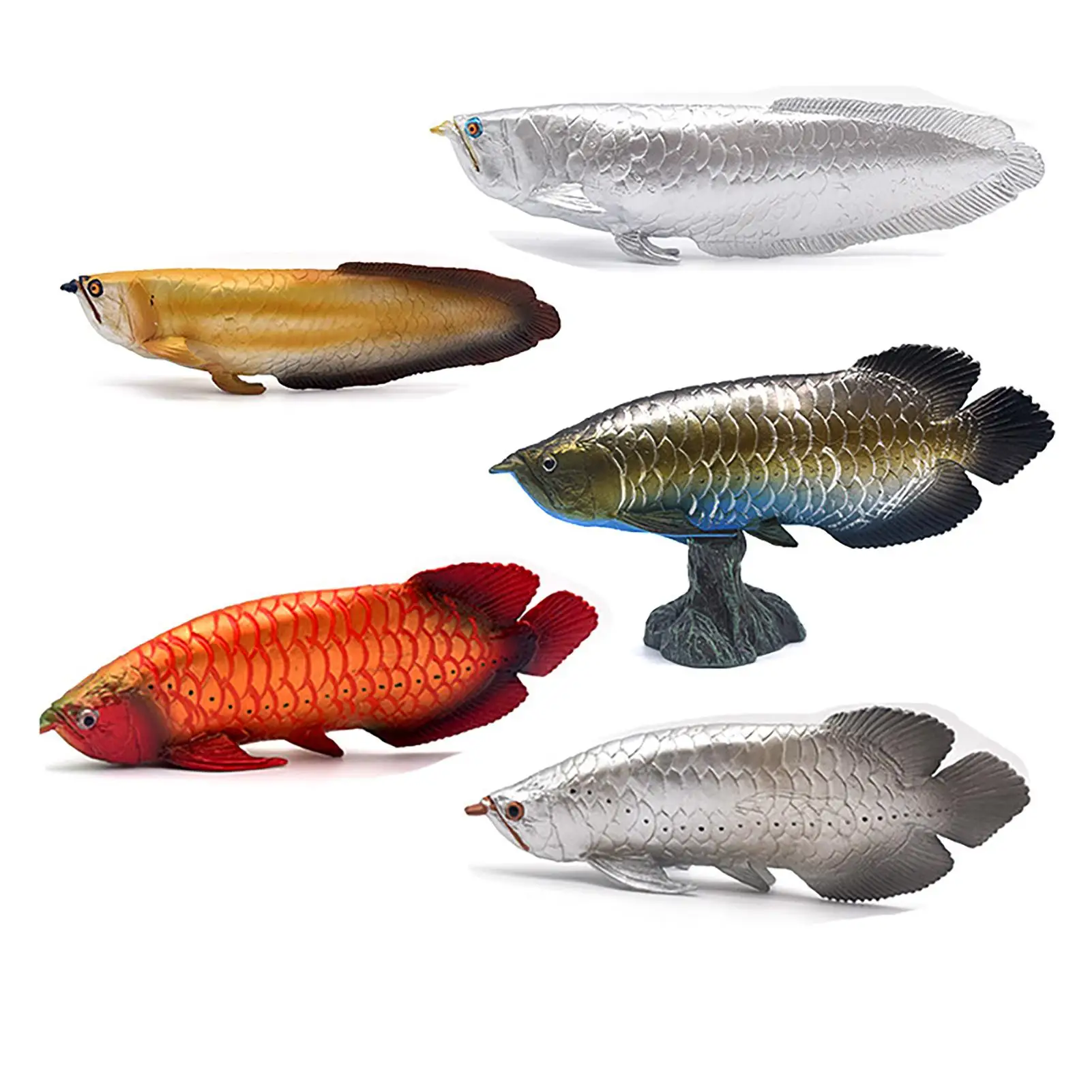 Пресноводная китайская осетровая рыба Arowana имитационная модель игрушка
