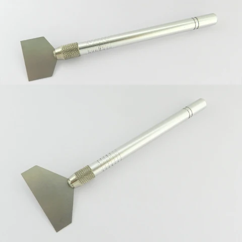 Скребок флюсовая паяльная паста из чистого алюминия, лопатка, лезвие из нержавеющей стали, инструменты для ремонта Ccraper BGA