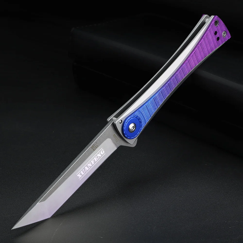 

XUANFENG Outdoor Folding Blade Knife Multifunctional Folding Pocket Knives cs go Short Combat Knivse Camping Hunting Knifes Tool