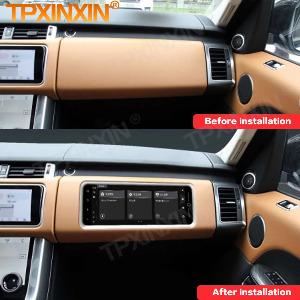 12 3 inch android car instrument dashboard headunit for range rover land rover sport lcd copilot display multimedia system free global shipping