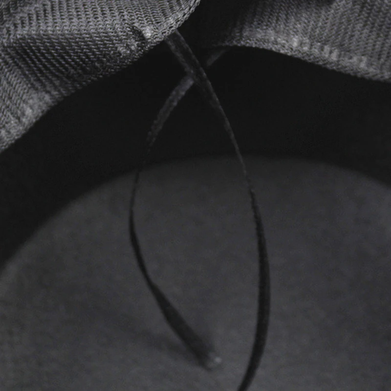 Женская фетровая шляпа-котелок шерстяная с широкими полями для весны и осени