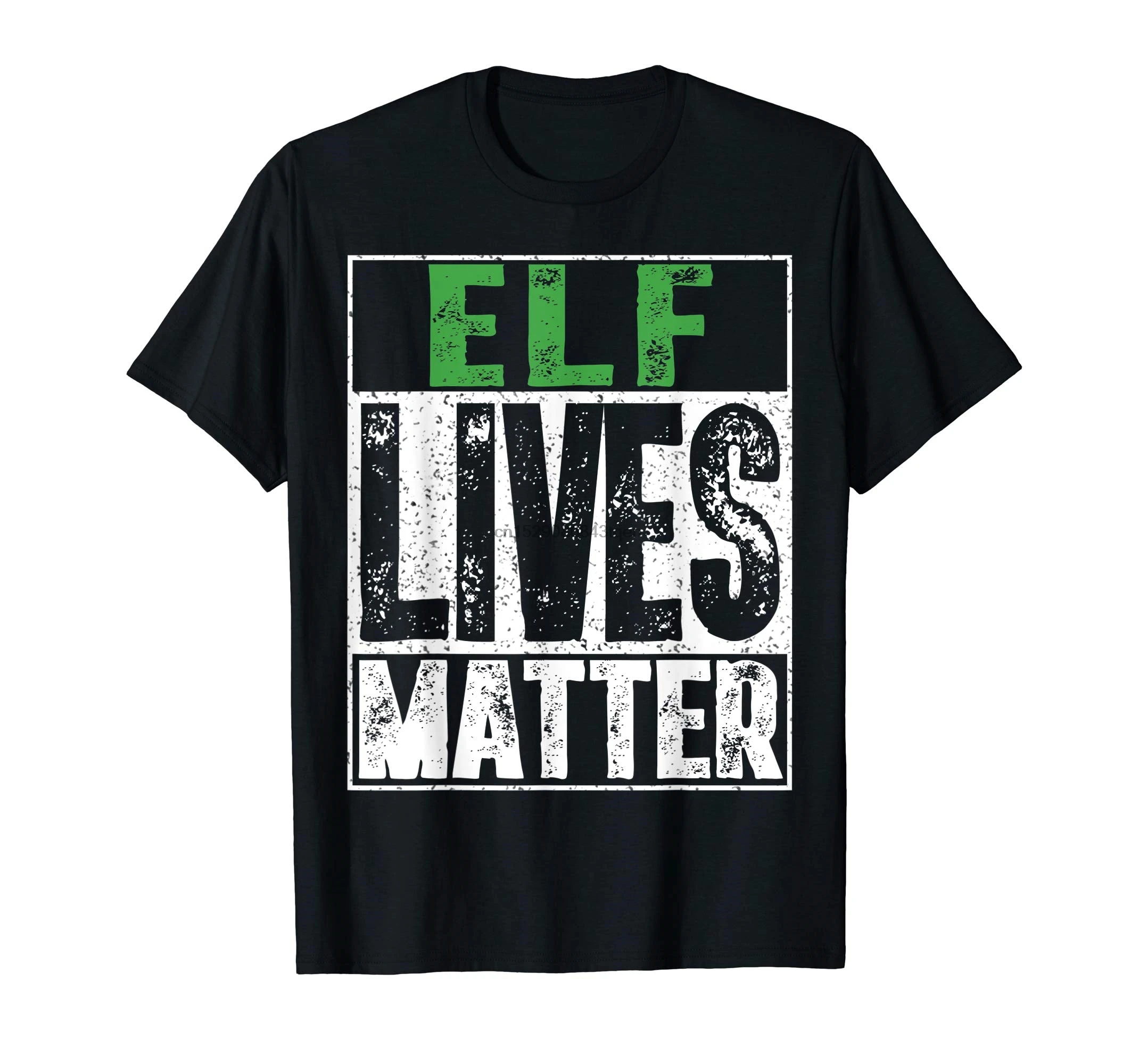 Elf Lives Matter футболка Забавный Рождественский эльф подарок TSirt-Мужская