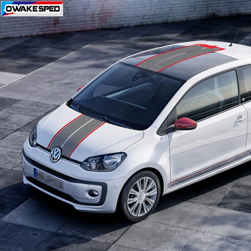 Наклейка на крышу гоночного типа для Volkswagen