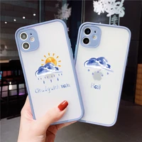weather symbol sun rain thunder phone case for iphone 7 8 plus se 2020 11 12 13 pro max x xr xs max hard shockproof back cover