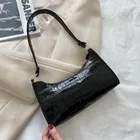 Модная женская сумка с крокодиловым узором, популярная текстурная сумка на плечо, Простые индивидуальные сумки для женщин 2021, бесплатная доставка