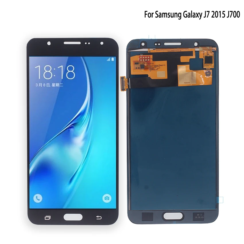ЖК-дисплей Amoled для SAMSUNG Galaxy J7 2015 J700 сенсорный экран J700F J700H ЖК-экран дигитайзер