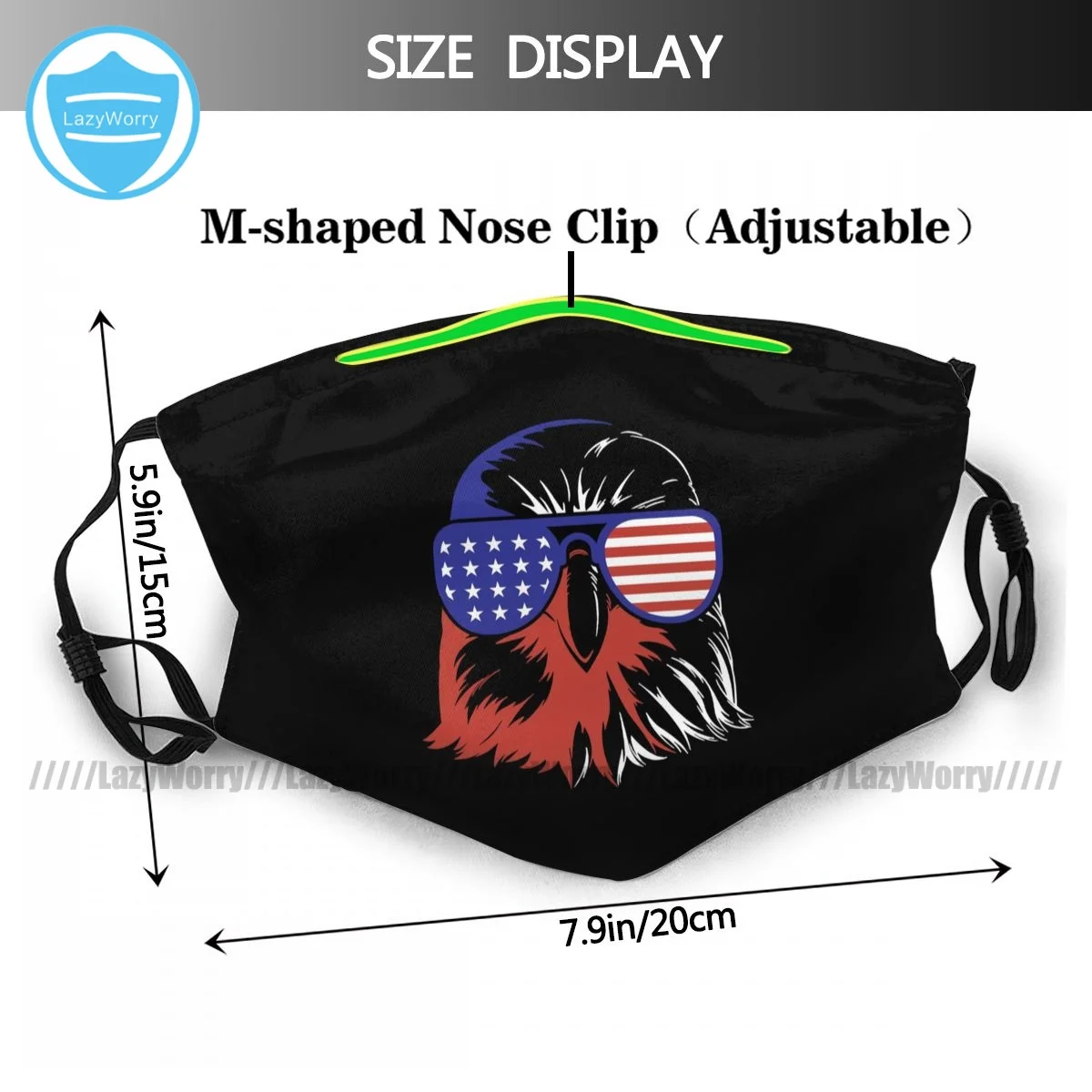 Маска для лица American Eagle из полиэстера милая Регулируемая быстрая доставка маска