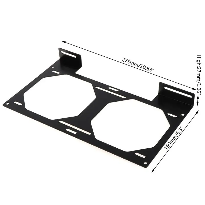 

Fan Bracket 240 Radiator Mounting Bracket Water Cooler for 12/14CM Fan Holder External Computer Case Heatsink Gadget Accessories