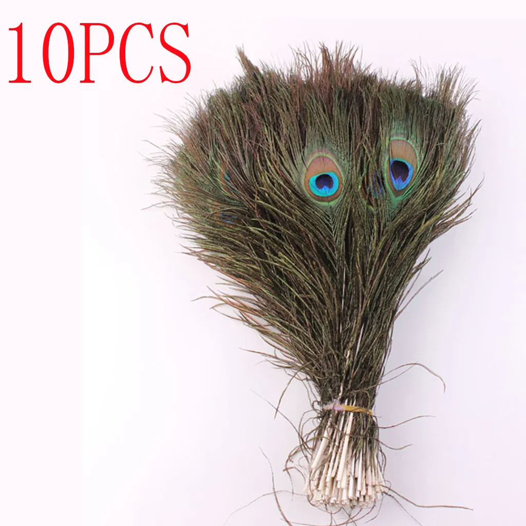 10 штук натуральный павлиний хвост глаз перья &quotсделай сам&quot Crafts23-30cm/10-12 дюймов