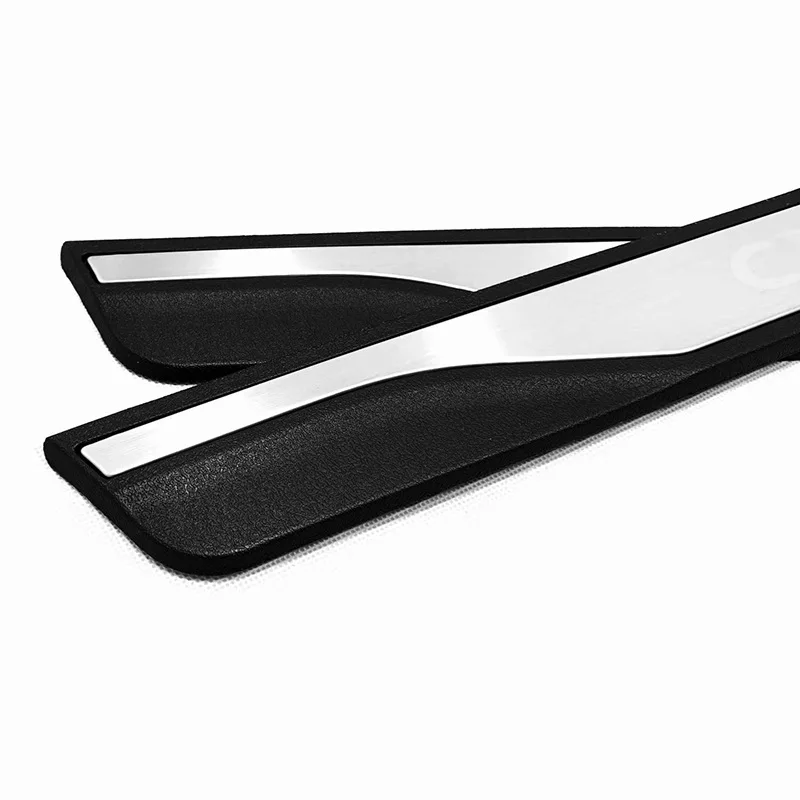 

For Mazda CX-30 4pcs/set High-quality Plastic + stainless steel Door Sill Cover Welcome Pedal Trim Car-styling Accessories