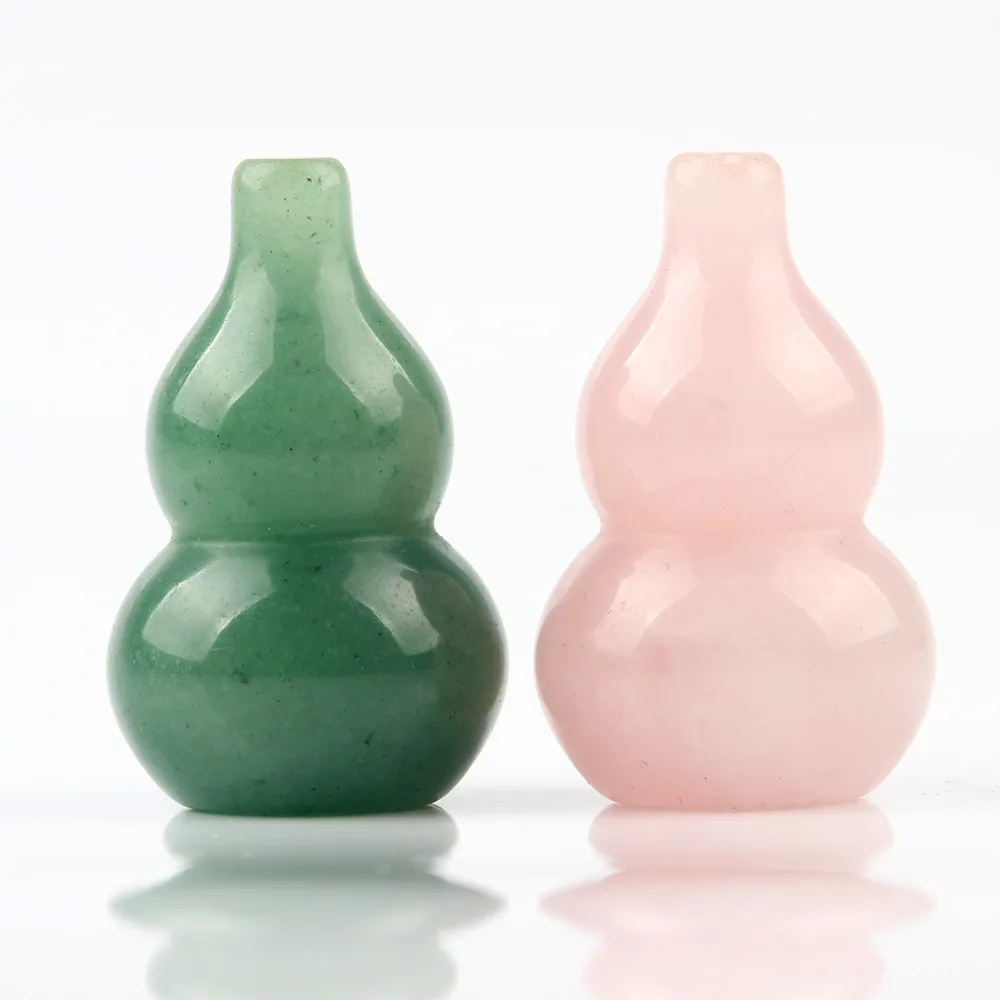 1 5 дюйма натуральный камень подвеска в виде тыквы Роза Quartzs Кристалл Камень