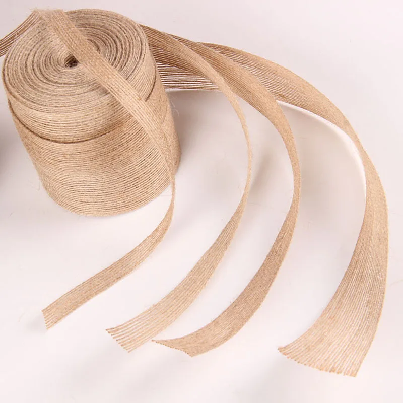 

10yards raw Hemp Linen Cords Rope To Tie Burlap Twine Rope String DIY Craft Decoration Cuerda Yute Corde Chanvre Linen webbing