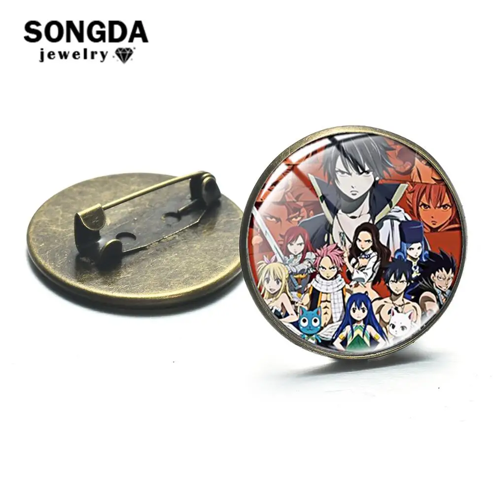 SONGDA аниме Фея брошки с хвостом отаку коллекция Искусство Плакат Стекло штырь