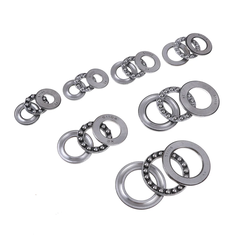 

1 Pcs Pratical Miniature Thrust Bearings Metal Axial Ball Bearing 3 Part 51100 Series 51100 To 51106 For Hardware Accessories