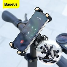 Baseus Bicycle Phone Holder Stand 360° Rotation Support 4.7-6.7 inch Phones Motorcycle Phone Holder For iPhone 12 Xiaomi Samsung