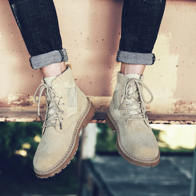 Мужские военные ботинки Мужская Рабочая защитная обувь боевые Военная