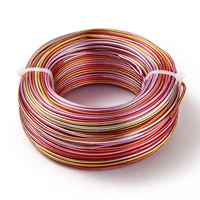 58mroll 2mm round aluminum wire 35 segment colorful metal wire for handmade diy bracelet earrings jewelry making findings