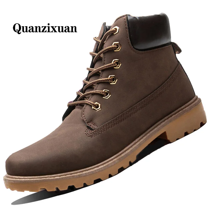 Мужские ботинки плюшевая теплая зимняя обувь мужские Ботинки martin Мужская зимние