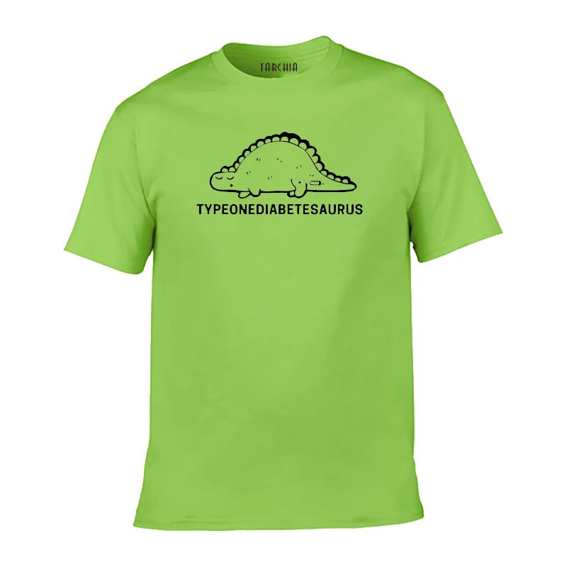 

TARCHIA 2022 Boy Summer Brand t-shirt Men New Short Sleeve Cotton Top Tee Tshirt T Shirt Plus Typeonediabetesaurus Casual Homme