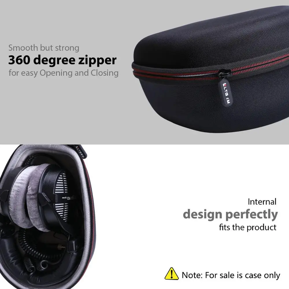 LTGEM EVA Жесткий Чехол для Beyerdynamic 459038 DT 990 PRO открытые студийные наушники|Сумки