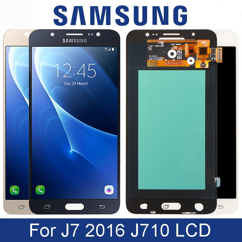 ЖК дисплей 5 дюйма Super AMOLED для Samsung Galaxy J7 2016 J710 J710F J710FN J710M J710Y с дигитайзером